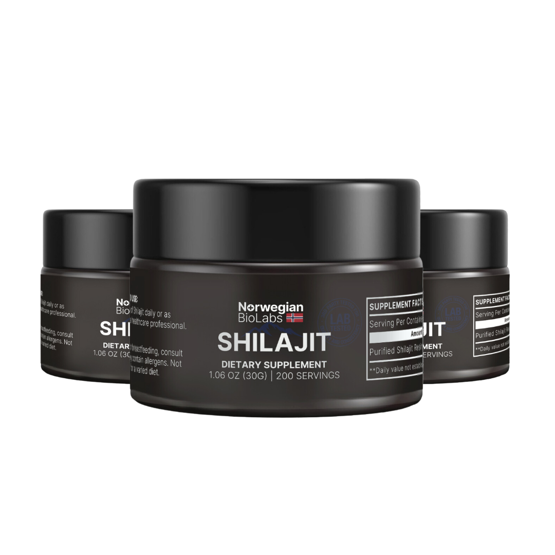 3x Norwegian BioLabs Shilajit│ 15% de réduction Tous les 3 mois